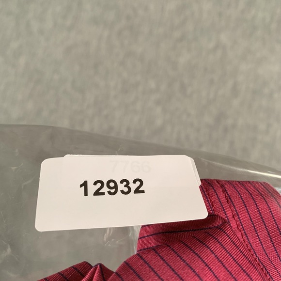 Johnnie-O Polo Shirt Mens Large Pink Blue Stripe Performance Golf Casual - Picture 9 of 9